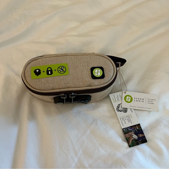 Stash Logix Bag. Small. Color and material is Hemp - Picture 1 of 4